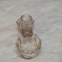 Стъклена солница , снимка 3 - Антикварни и старинни предмети - 38299261