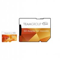MicroSD карта памет клас 10 TEAMGROUP с адаптер 128GB