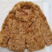 Дамско палто естествен косъм Л-ХЛ, снимка 4 - Палта, манта - 38979665