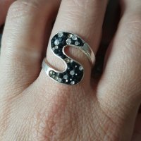 Масивен сребърен пръстен , снимка 1 - Пръстени - 30026321
