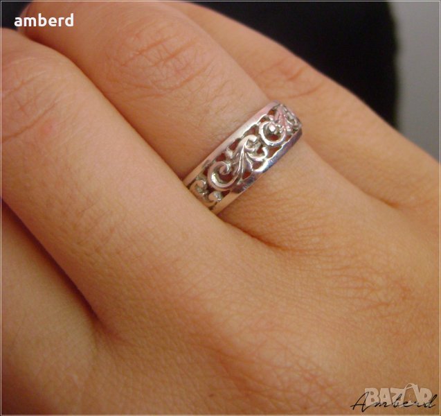 Красива сребърна халка R031, снимка 1