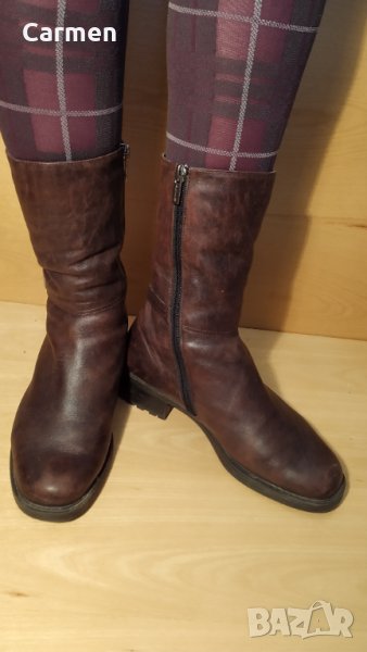 Salamander дамски ботуши от естествена кожа, снимка 1