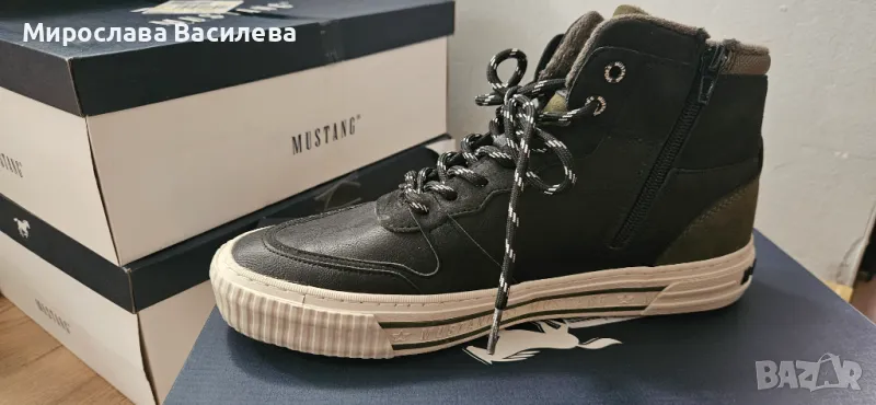 Кожени кецове Мустанг, снимка 1