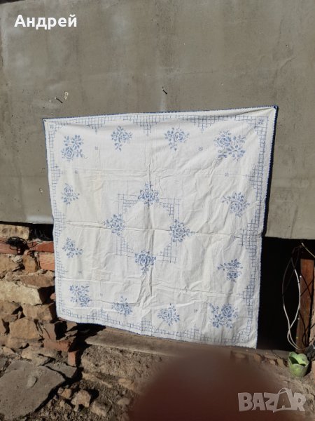 Стара бродирана покривка за маса #191, снимка 1