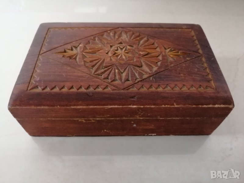 Дървена кутия 18 х 11.5 х 5.5 см. , снимка 1