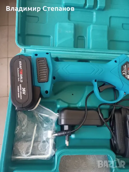 2бр.електрически лозарски ножици, снимка 1