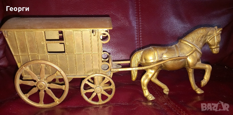 Медни стари каручки, снимка 1