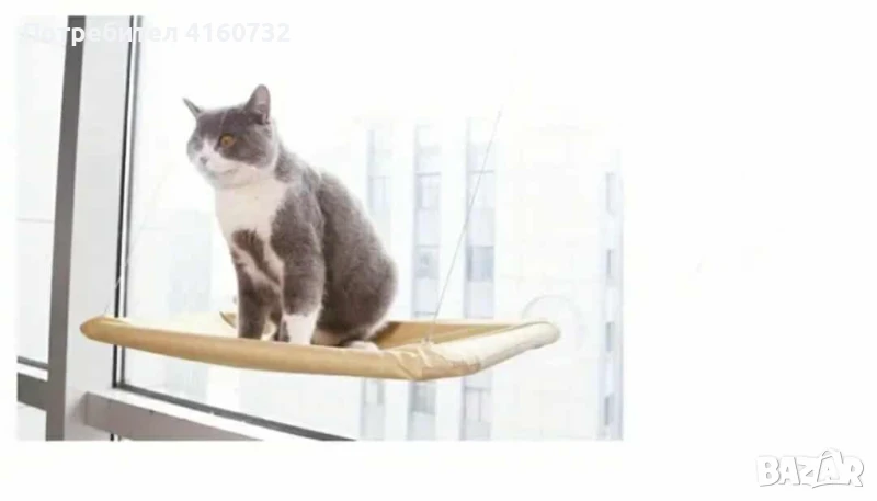 Окачено легло/ хамак за котки, снимка 1