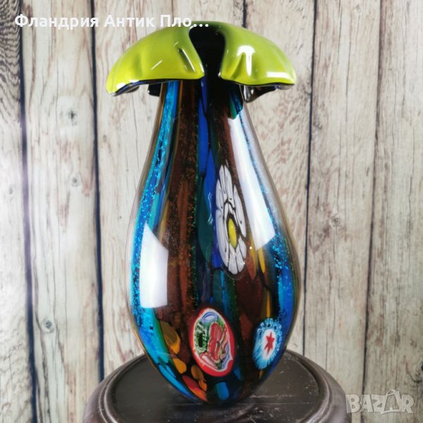 Голяма стъклена ваза - Разцъфване, снимка 1