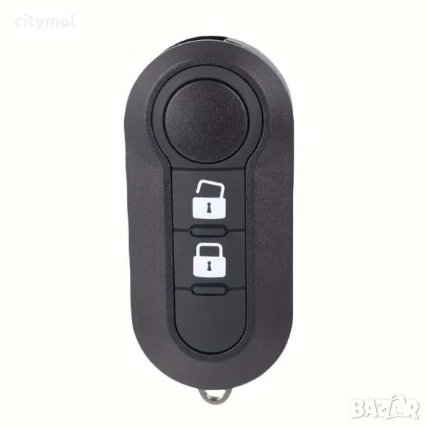 Кутийка за ключ за Fiat 500, Ducato, Bravo, Stilo, Punto, Panda, 2 бутона,с острие, снимка 1