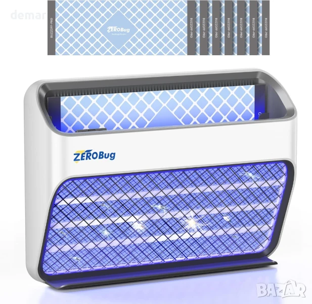 Електрически унищожител и капан за насекоми ZeroBug, USB-C, 7 капана, снимка 1