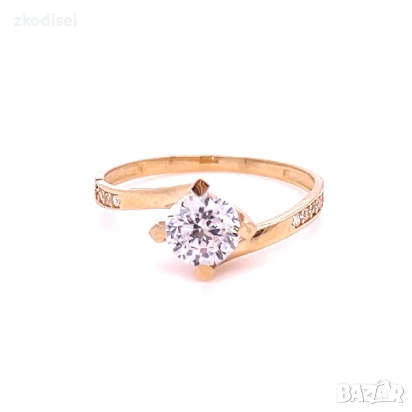 Златен дамски пръстен 1,64гр. 14кр. проба:585 размер:55 модел:32180-2, снимка 1