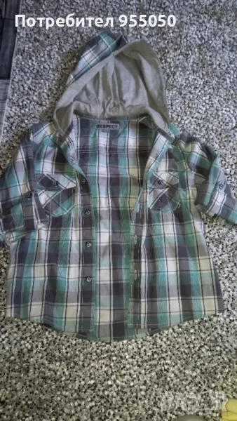 Страхотна детска ризка с качулка Respect английска марка, снимка 1