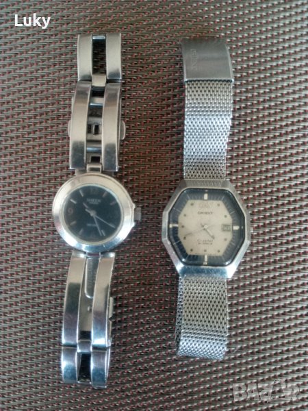 Продавам стари,дамски,часовници.За части,ремонт(ОРИЕНТ-АВТОМАТИК-РАБОТЕЩ)Обявената цена е за двата., снимка 1