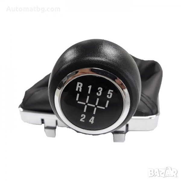 Топка с маншон за скоростен лост Automat, За Opel Astra, Vectra, Corsa, 5скорости, Черен, снимка 1