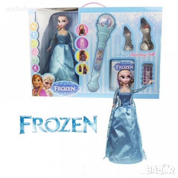 ГОЛЯМ ДЕТСКИ КОМПЛЕКТ FROZEN INTELLIGENT RECORDING DOLL, снимка 1
