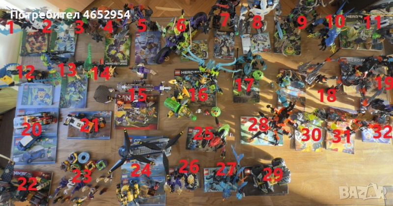 Огромна Лего Колекция, конструктури LEGO Hero Factory, Bionicle, City, NINJAGO, снимка 1
