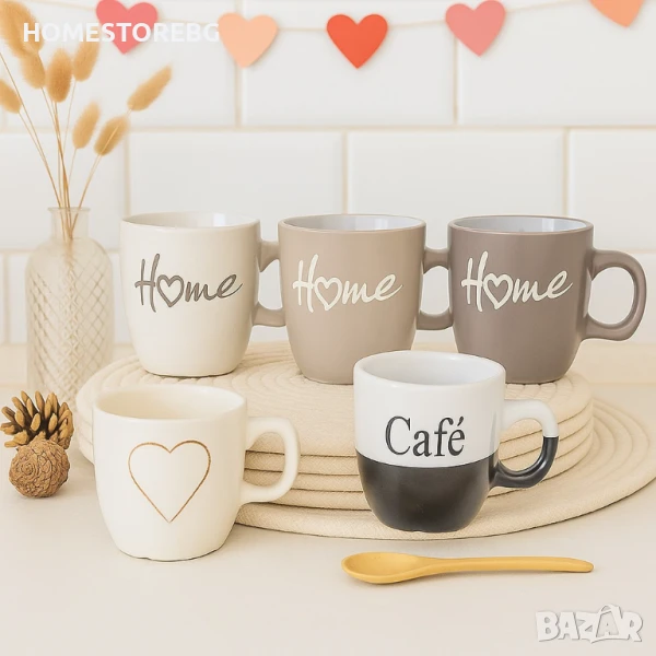 ☕️ Стилна керамична чаша Coffee – 150 мл комфорт у дома и в офиса, снимка 1