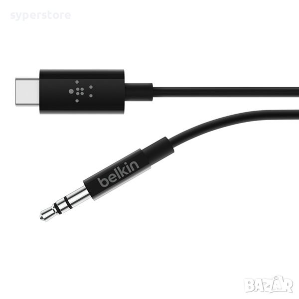 Кабел  USB Type C - 3.5mm Audio, 1.8m RockStar F7U079bt06 SS301265 Мъжко-Жак 3.5, снимка 1