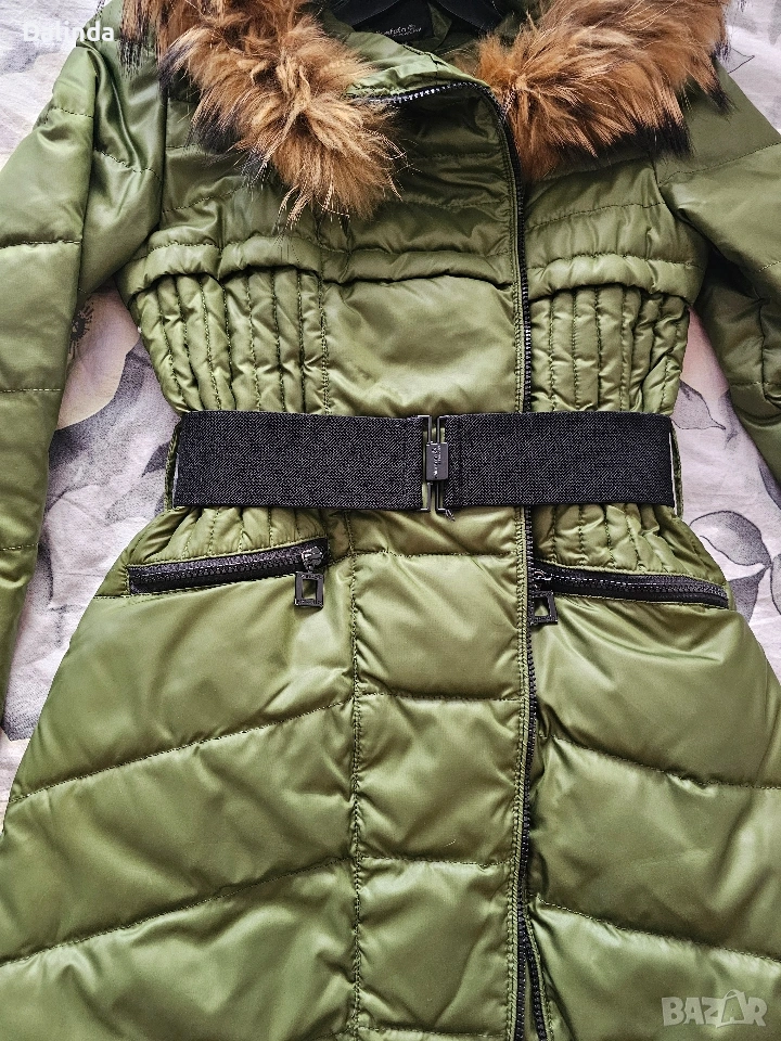 Елегантно зимно яке с естествен пух , снимка 1