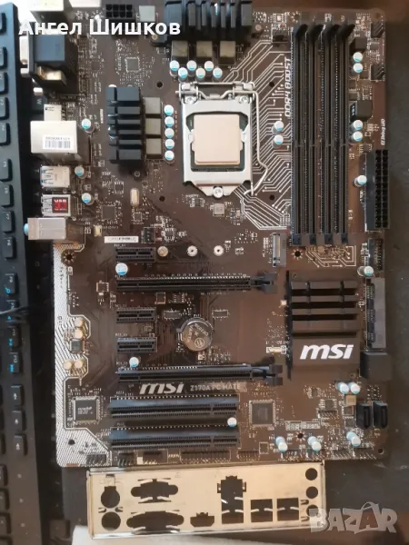 MSI Z170A PC MATE + I7-6700k 4000MHz 4200MHz(turbo) L2-1MB L3-8MB TDP-91W Socket 1151, снимка 1
