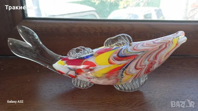 СТЪКЛЕНА РИБА МУРАНО ЦВЕТНО СТЪКЛО, снимка 1