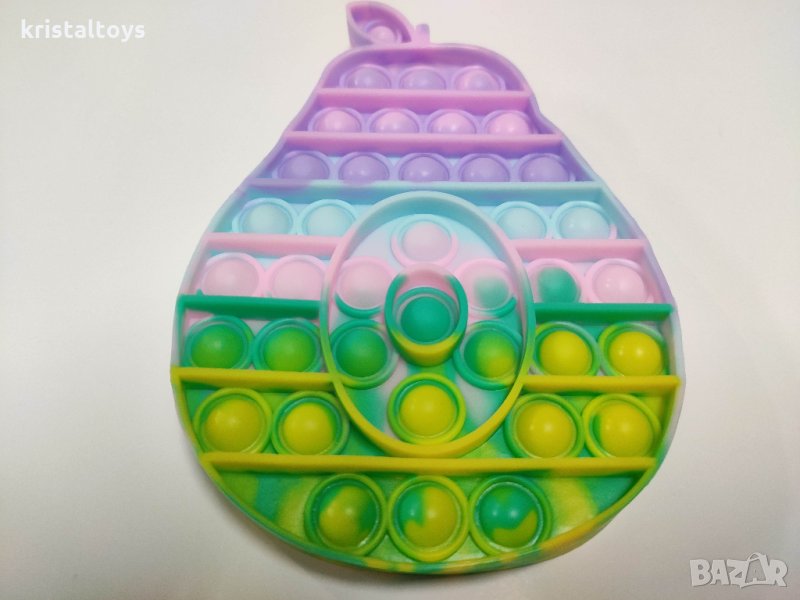 Попит Фиджет FIDGET POP IT - дъга светли цветове 5 вида, снимка 1