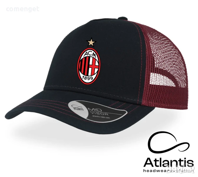 НОВО! AC MILAN / МИЛАН фен шапки - 5 цвята. Универсален размер., снимка 1