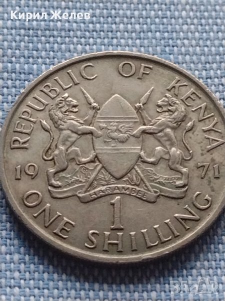 Монета 1 шилинг 1971г. Кения уникат за КОЛЕКЦИОНЕРИ 40862, снимка 1