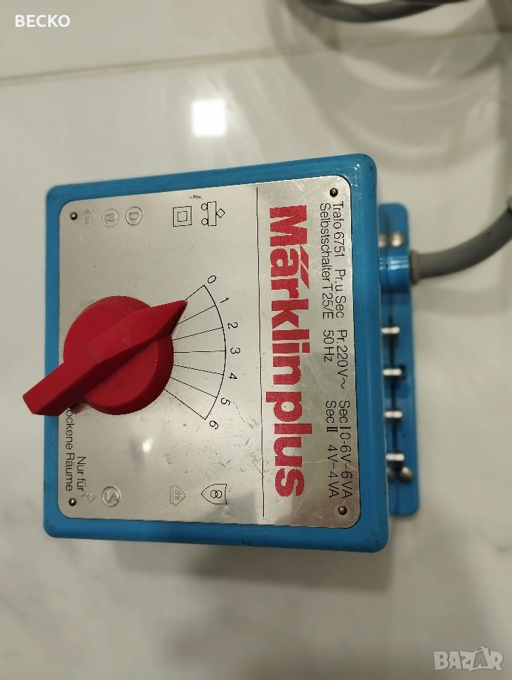 Трансформатор регулатор Marklin, снимка 1