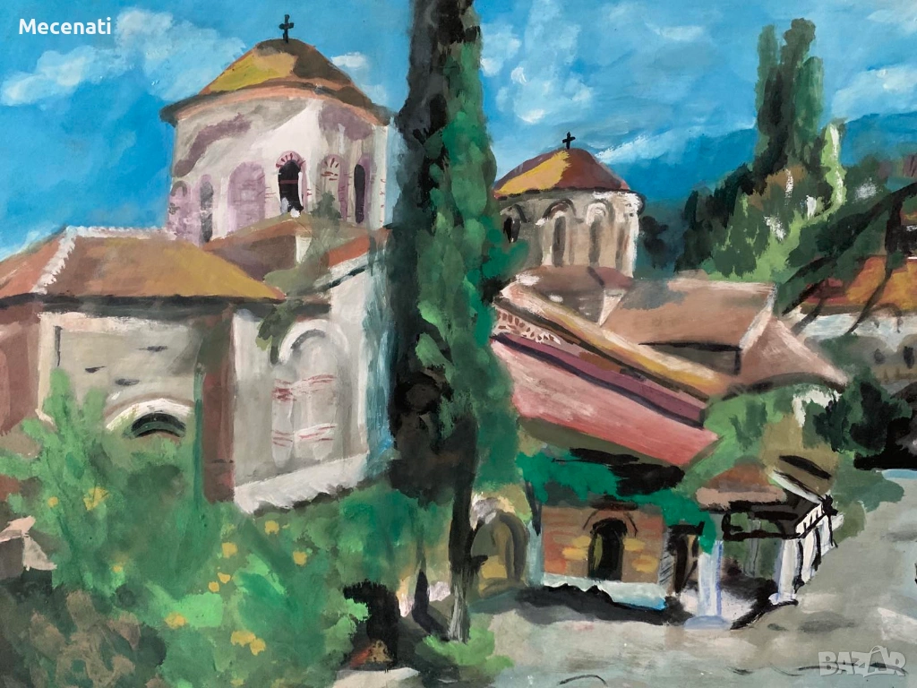 ХРИСТИЯН СОКОЛОВ акварел, снимка 1