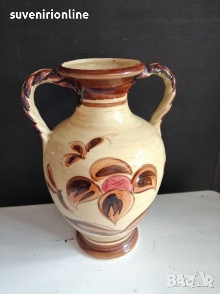 Стара керамична делва ваза, снимка 1