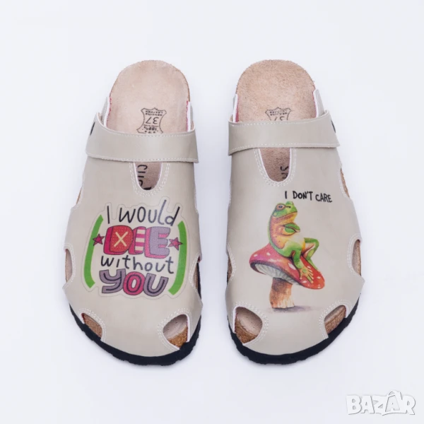 🥁 Намаление - Ортопедични сандали със стелка от естествен велур | Марка Tuasolea, снимка 1