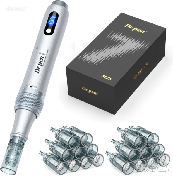 Dr. Pen Микронидлинг писалка M7S 2025 с 18 патрона, 6 скорости, снимка 1