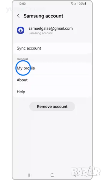 Изтривам Samsung акаунти, снимка 1