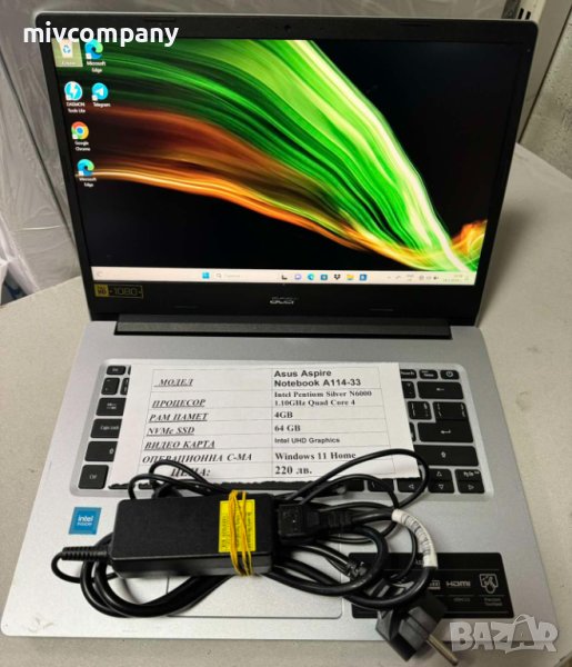 Лаптоп Acer Aspire A114 Notebook , снимка 1