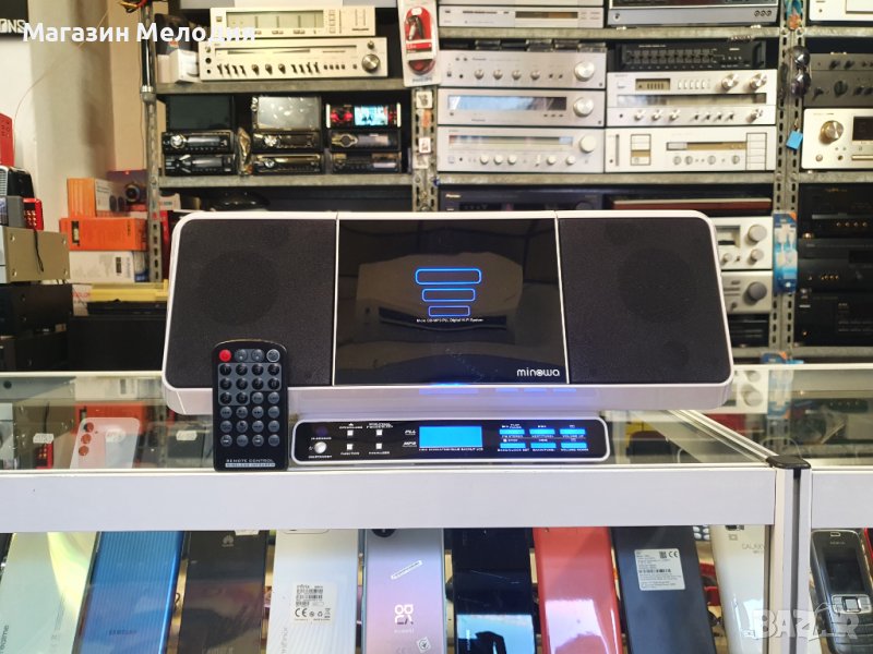 Аудиосистема Minowa Z-533-PM3UCi Има диск, радио, usb, aux. Има дистанционно.  В отлично техническо , снимка 1