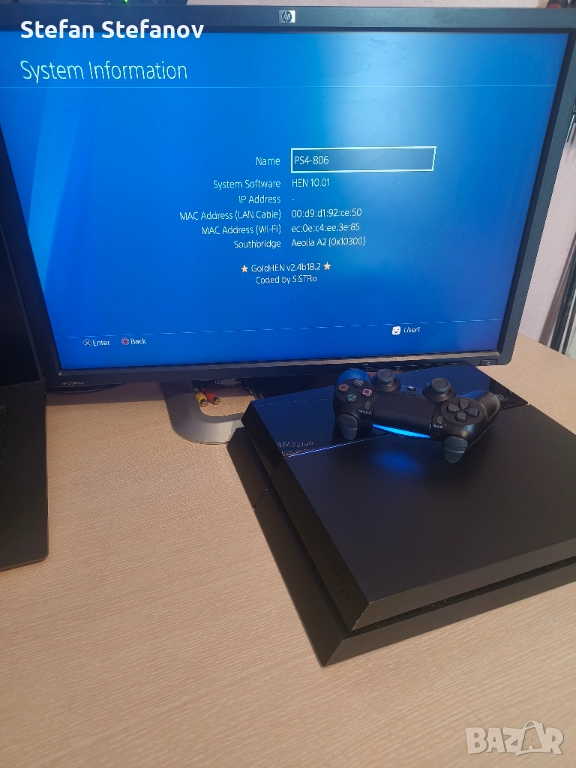 С ГАРАНЦИЯ 1Г PlayStation 4 FAT SW 10.01 PS4 1TB профилактиран, снимка 1