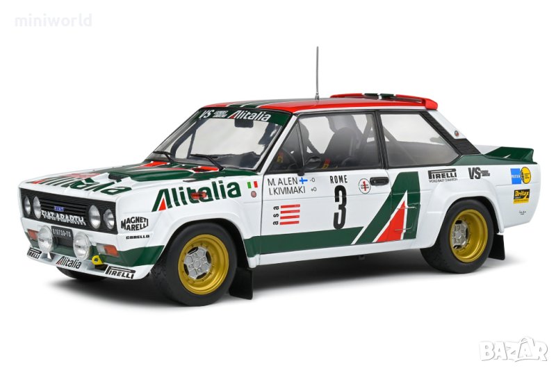 FIAT 131 Abarth Rallye MONTE-CARLO 1979 n.3 M.Alen - мащаб 1:18 на Solido моделът е нов в кутия, снимка 1