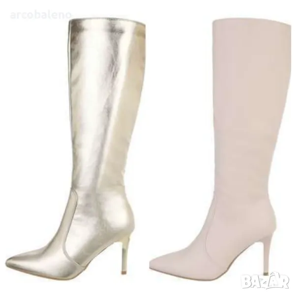 Дамски ботуши на висок ток, 2цвята , снимка 1