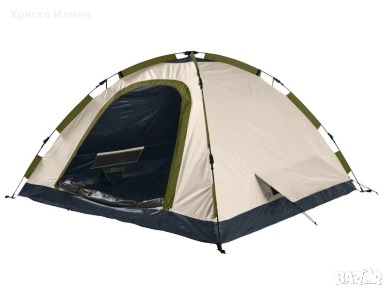 Къмпинг палатка с лесна система за сглобяване за 3 души, снимка 1