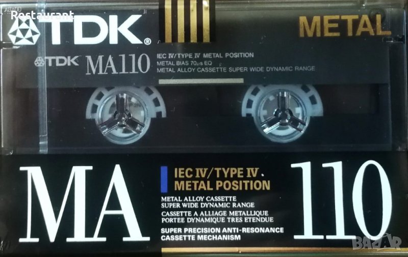 Рядка аудио касета в перфектно състояние  TDK MA 110 - METAL, снимка 1