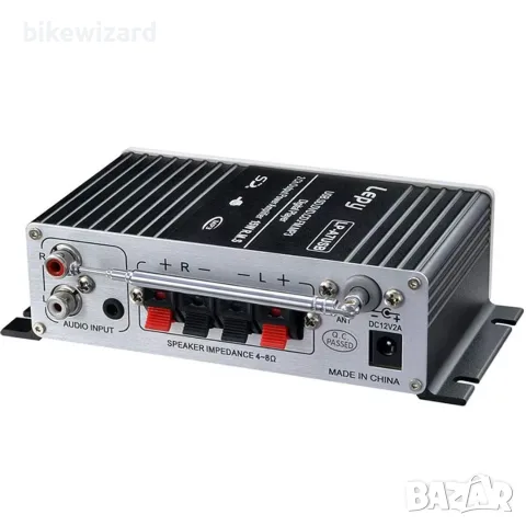 LEPY LP-A7USB 2-канален компактен аудио усилвател възпроизвеждане от USB/SD карта  20W + 20W НОВО, снимка 3 - Аудиосистеми - 56168645