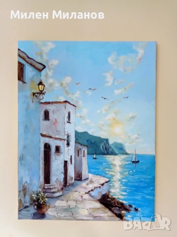 Картина рисувана с маслени бои , снимка 2 - Картини - 50605875