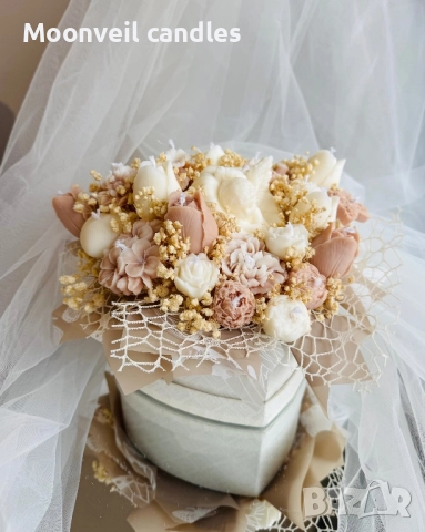 Ароматни букети изработени ръчно от соев восък 🌸, снимка 13 - Декорация за дома - 52531960