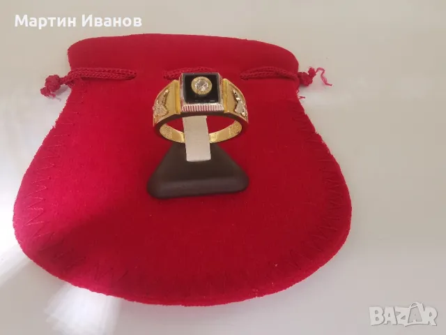 Златен мъжки пръстен 3, снимка 7 - Пръстени - 47703873