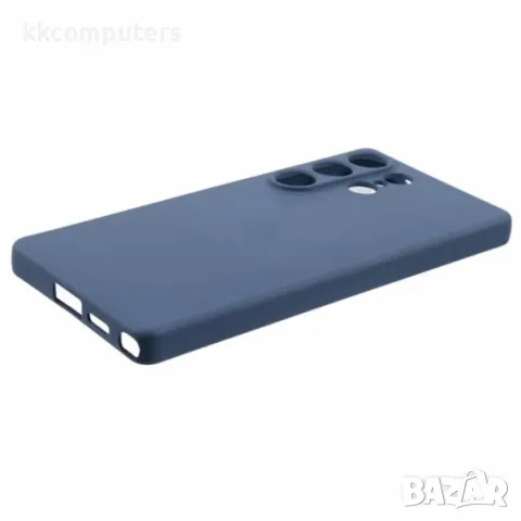 Силиконов кейс iPaky матиран, За Samsung Galaxy S25 Ultra, Тъмносин, снимка 4 - Калъфи, кейсове - 50345737