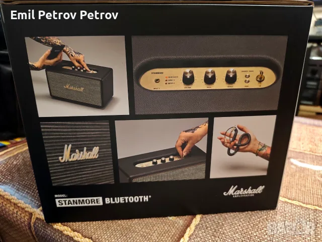 🌟🌟🌟 Нов!!! Marshall Stanmore1 Black ,Bluetooth Тонколона, снимка 2 - Bluetooth тонколони - 56273310
