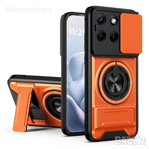 Магнитен Калъф за Motorola Edge 70 Fusion+ 5G / Fusion 5G с Пръстен и Капаче - 360° стойка, 5 цвята, снимка 5 - Калъфи, кейсове - 54119496