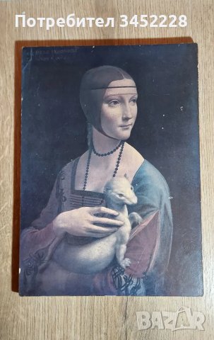 картина репродукция върху дървена плоскост 